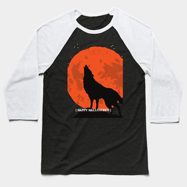 Silhouette Hallowee Baseball T-Shirt by madihaagill@gmail.com